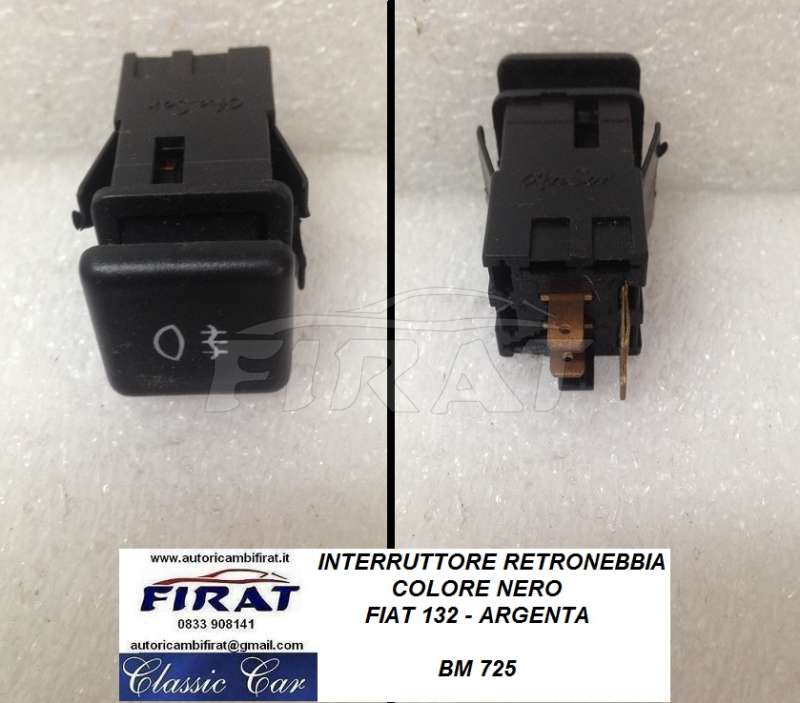 INTERRUTTORE RETRONEBBIA FIAT 132 - ARGENTA(725N) - Clicca l'immagine per chiudere